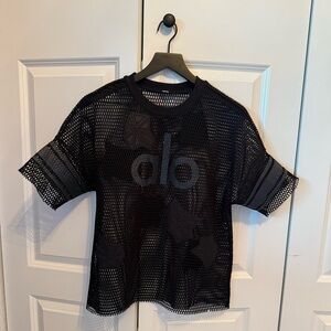 ALO Black Mesh Coverup